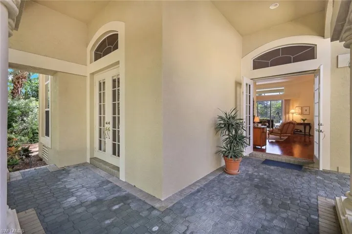 Covered Entry Set Back from the Street