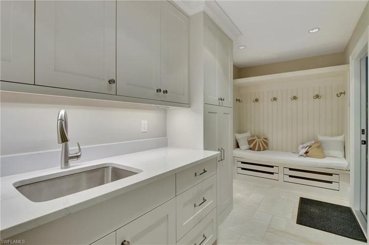 Laundry Room Looking Towards Garage Entry and "Mud Room"