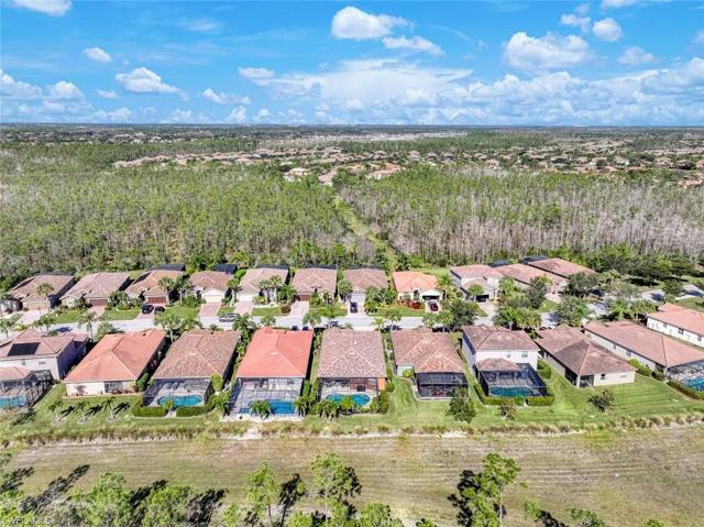 Aerial view of rear of home.