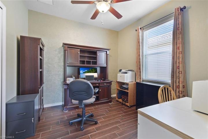 Third guest bedroom currently being utilized as a den/office.