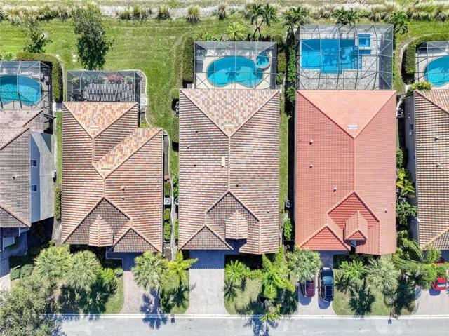 Aerial overhead view of the home.