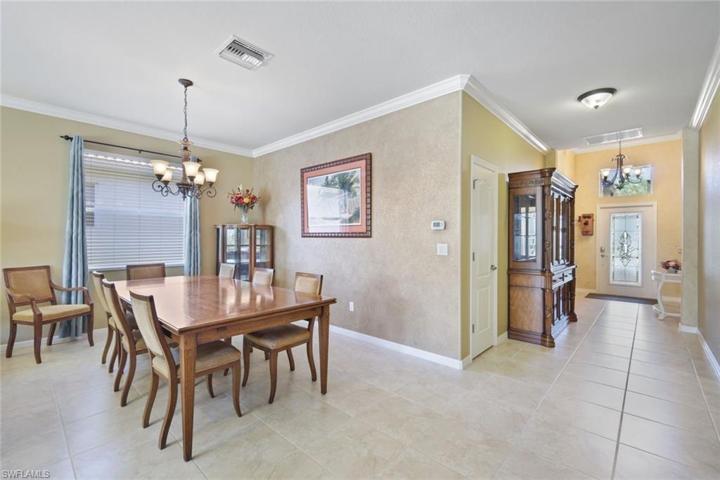 Dining area is open to kitchen and living room.