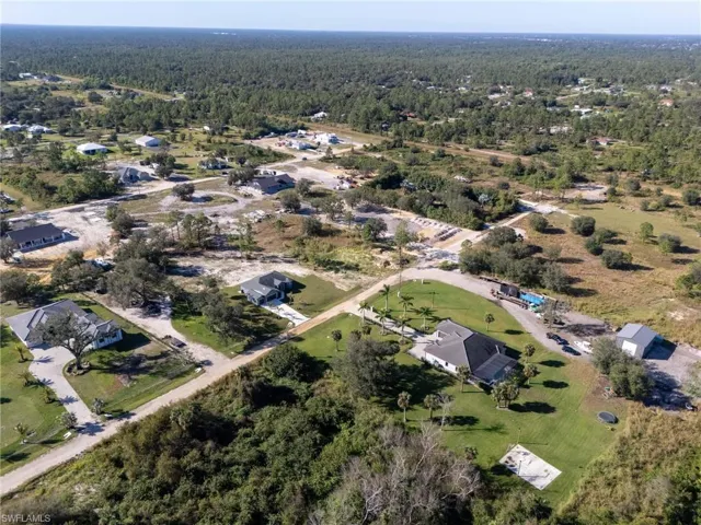 Birds eye view of property