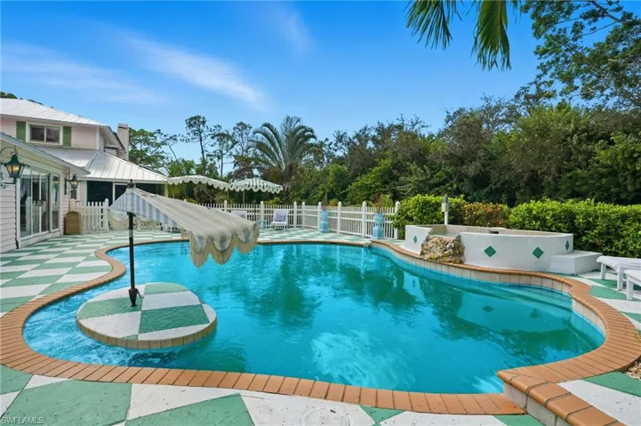 View of swimming pool featuring a patio - Virtually Edited Image