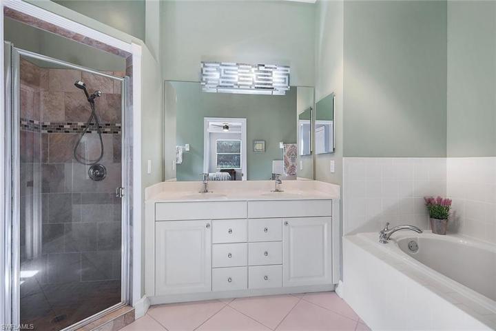 Primary bath with soaking tub
