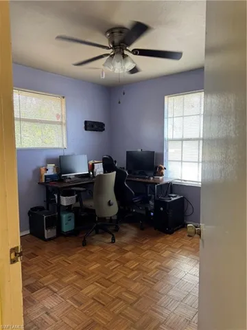 Bedroom used as office