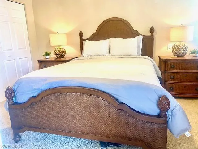 Bedroom featuring carpet flooring