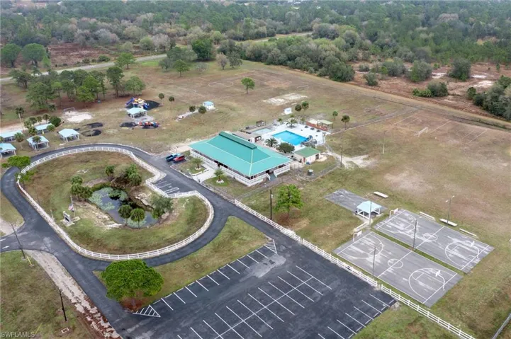 Birds eye view of property
