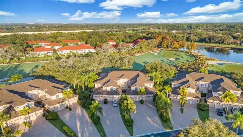 Aerial overview of property's location with nearby suburban area