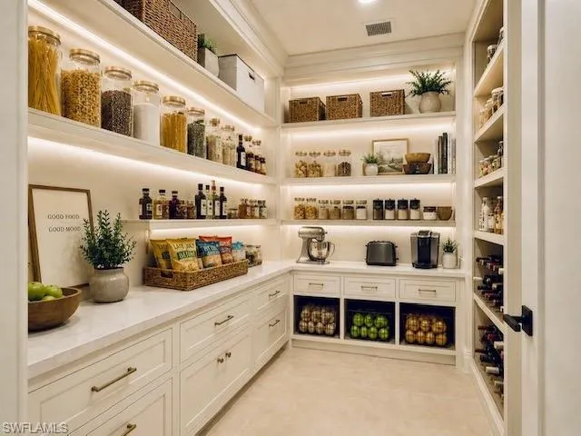 Virtually Staged Pantry