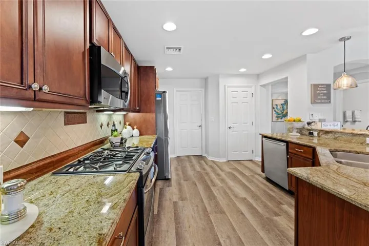 Door to left is laundry, to right is pantry