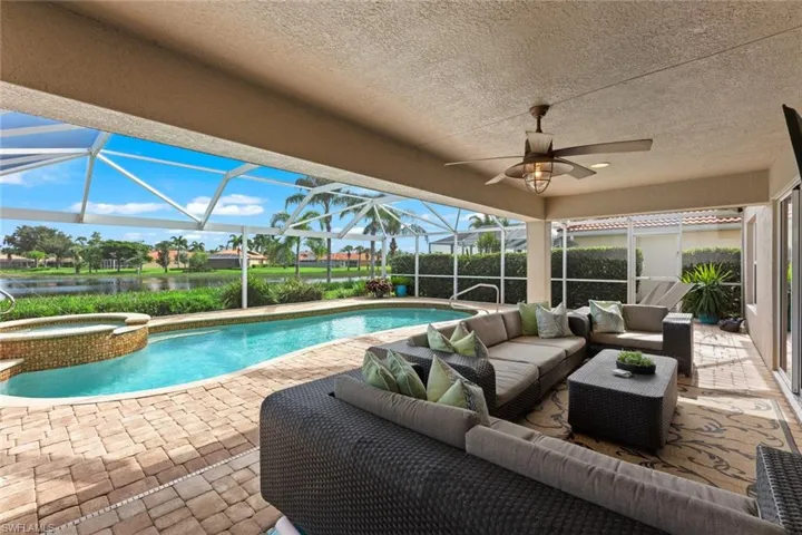 Covered area looking towards pool