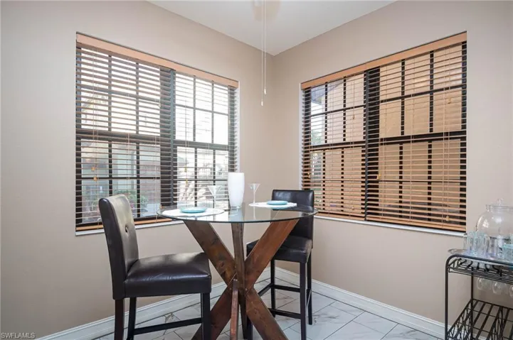 View of dining room