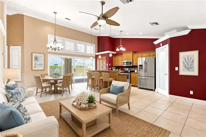 Kitchen area virtually staged