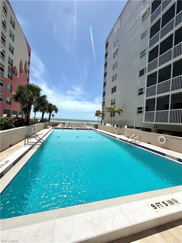 Geothermal heated pool and lounge deck