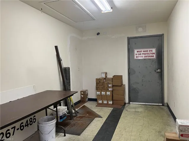 Entrace to staging area