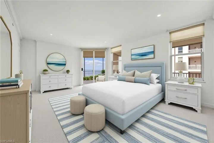 Primary bedroom-Virtually staged