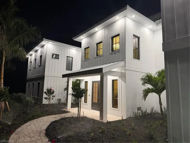 Twilight photo of exterior