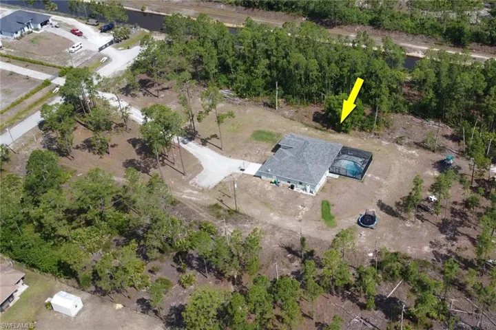 Birds eye view of property