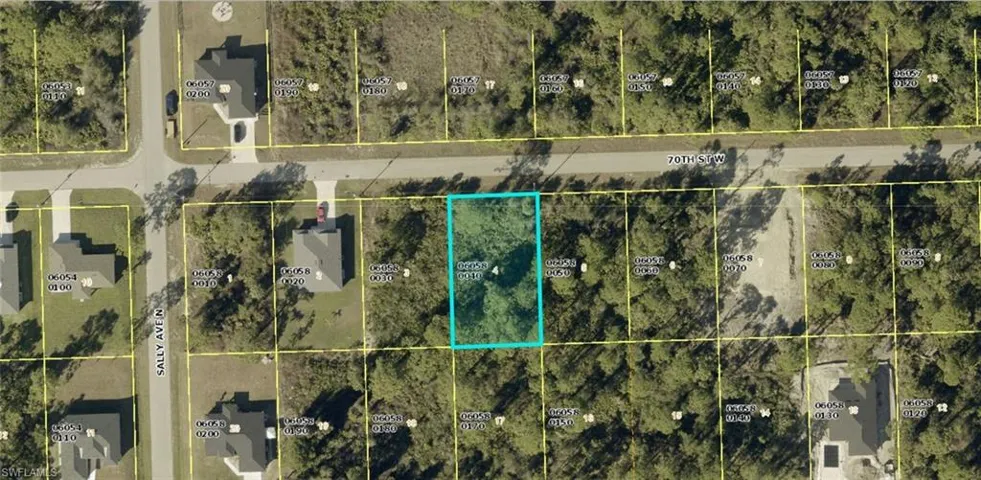 Aerial Map. Illustrating the property's boundaries and surrounding parcels