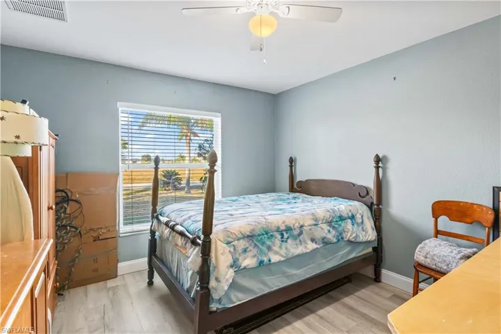First bedroom with plenty of natural light.