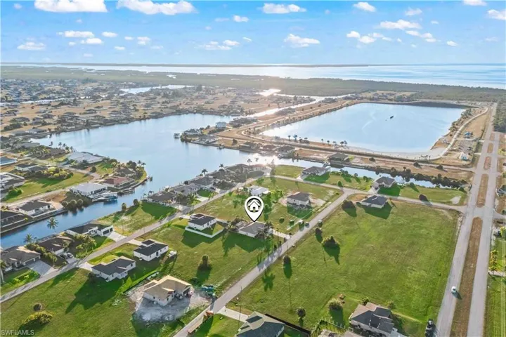 A scenic aerial glimpse of the surrounding community, emphasizing the quiet location and proximity to Crystal Lake Park.
