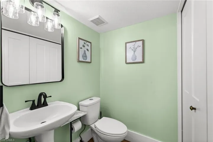 Half bath in main living area