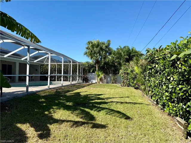 View of back yard