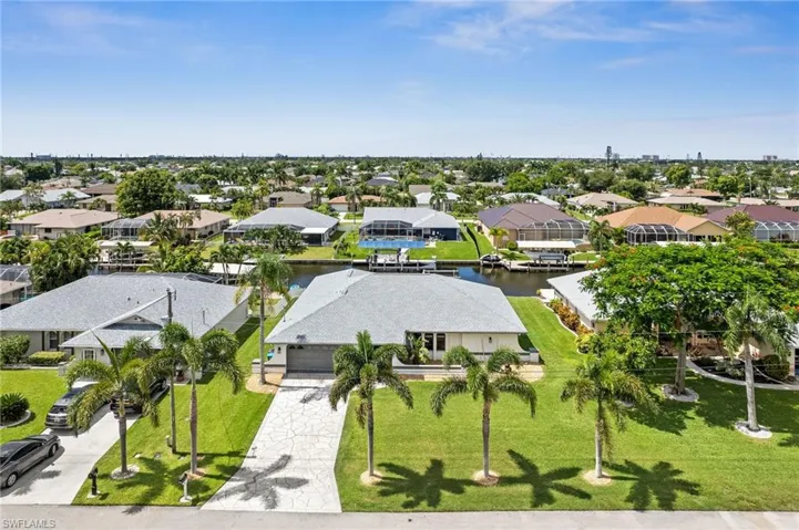 Aerial front of home