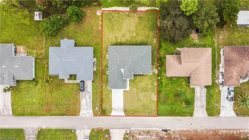 Birds eye view of property