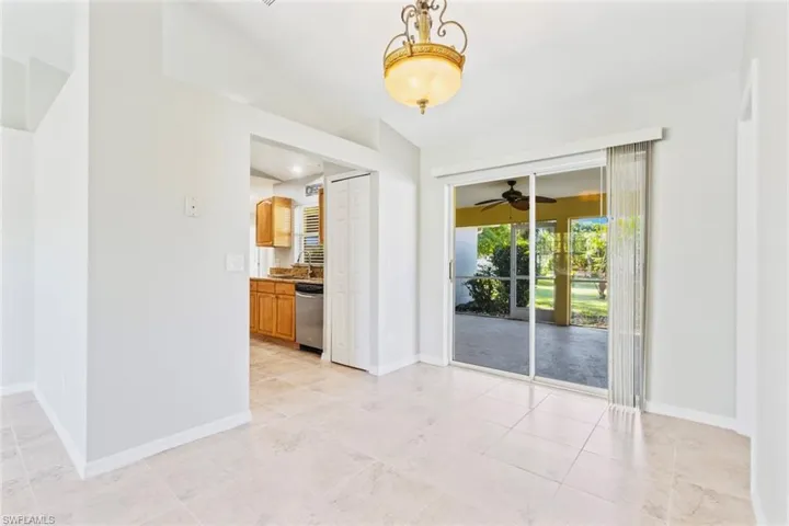 Formal Dining Area or Kitchen Nook-neutral tile patterned flooring