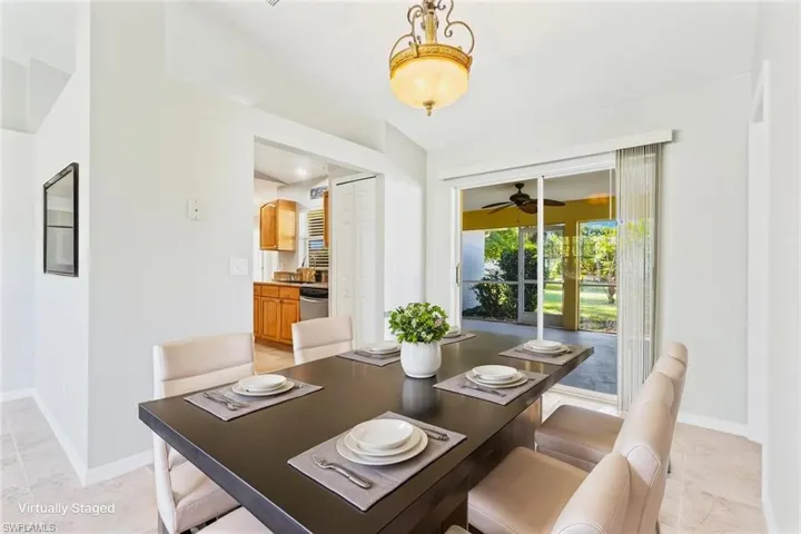 Dining area-Virtually Staged
