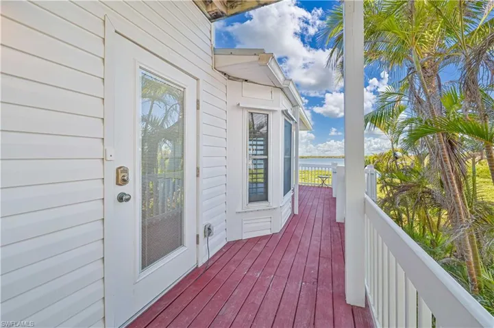 Front Door and outdoor sitting area