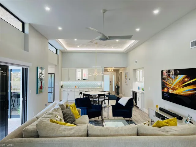 High Volume ceilings in the great room