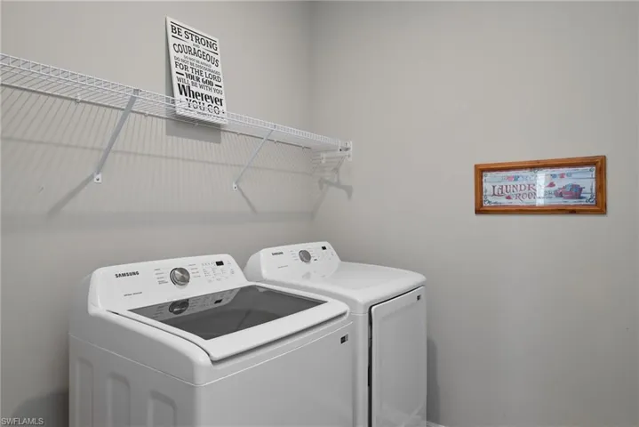 Laundry area -washing machine & dryer