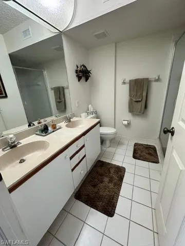 Spacious primary bathroom
