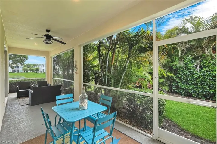 Large screened lanai with lots of privacy