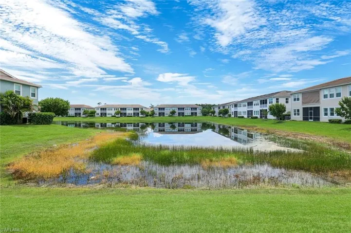 Lake view from front entry and dining room.