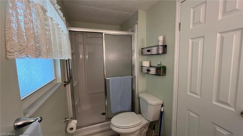 Shower located in the Master Bath.