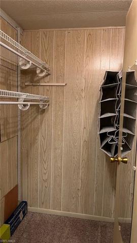 Walk-in closet in the Master Bedroom