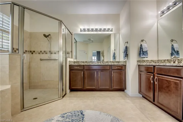 Double Vanities W/Private Water Closet & Linen Storage