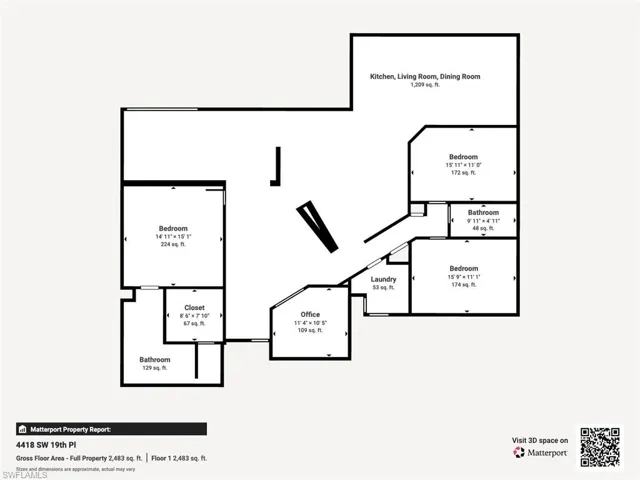 View of room layout