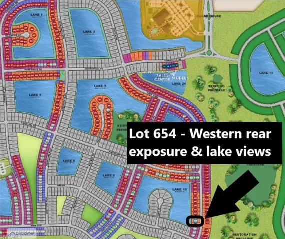 Lot 654 - Western facing lanai on a lake - Water views