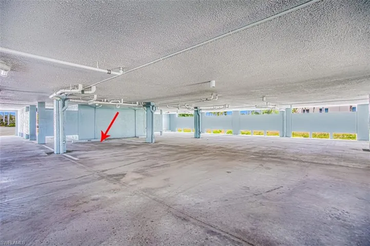 Under building parking for 2 vehicles