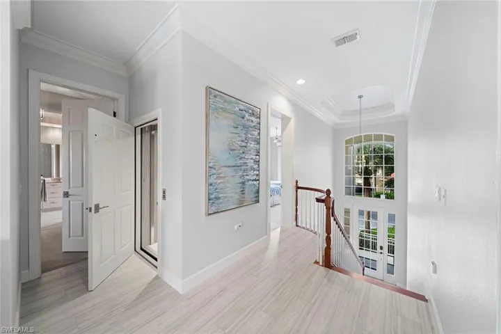 Stair Landing with Elevator