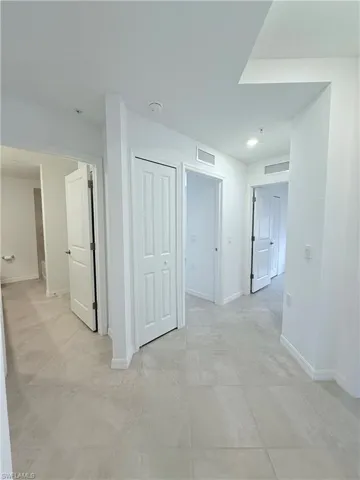 Hall with baseboards