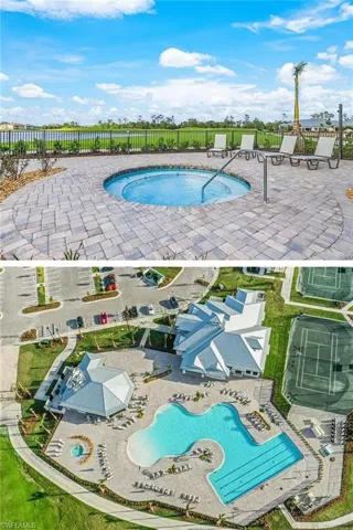 View of swimming pool featuring a patio area and a pool