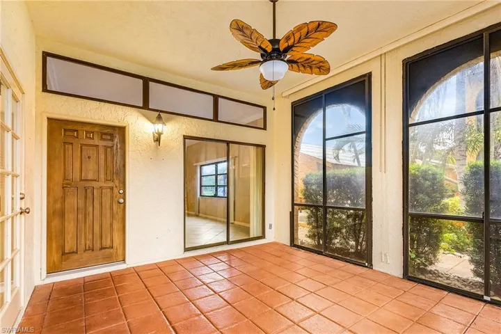 Screened In Florida Room Entrance For Private Patio