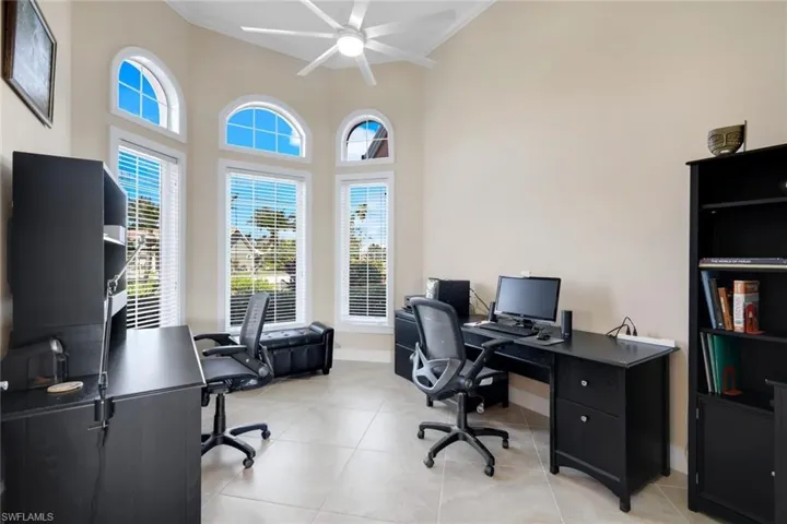 Den/Office with french doors