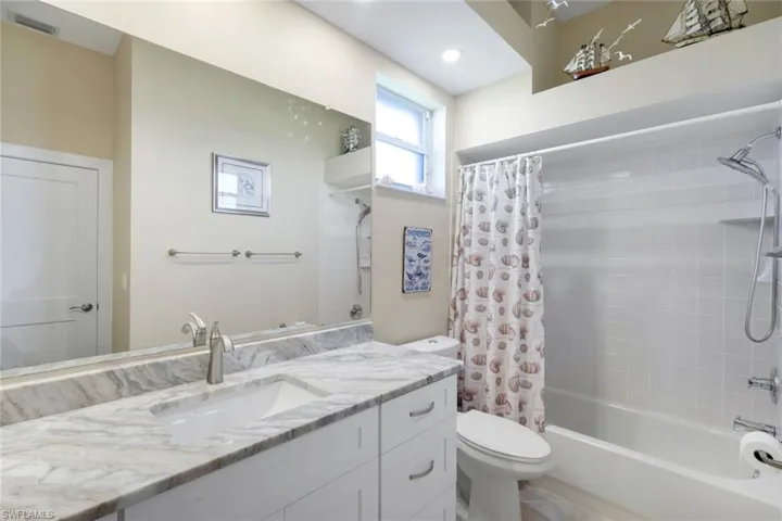 Guest bathroom 1 with tub/shower combo